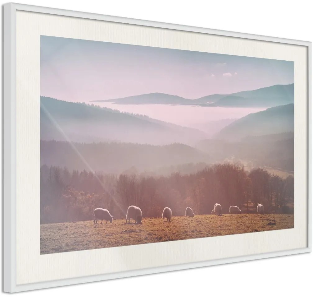 Αφίσα - Mountain Pasture - 30x20 - Χρυσό - Χωρίς πασπαρτού