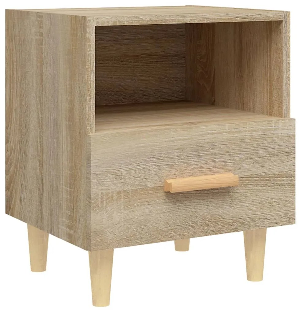 vidaXL Κομοδίνα 2 τεμ. Sonoma Δρυς 40 x 35 x 47 εκ.