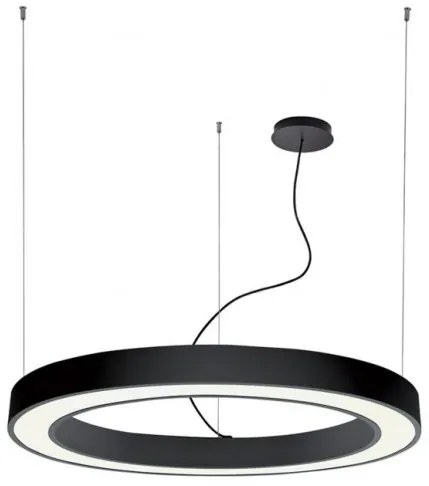 Κρεμαστό Φωτιστικό Οροφής LED 66W 3000Κ Dali Dimming Φ90cm Ring Viokef 3915-0009-3-B-D3 Μαύρο