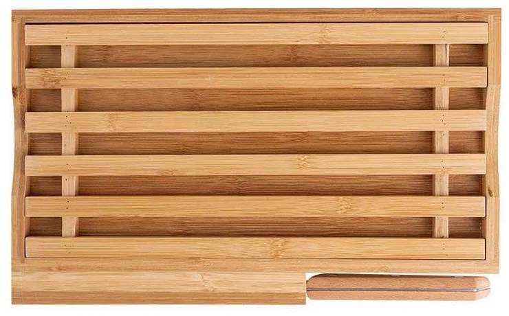 Επιφάνεια Κοπής Με Μαχαίρι Ψωμιού Essentials 01-12946 35,5x22x3,5cm Natural Estia Bamboo