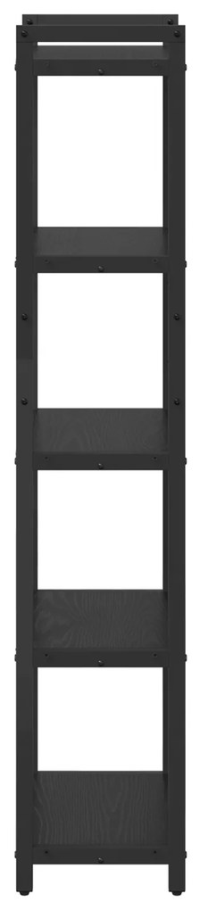 vidaXL Βιβλιοθήκη Μαύρη δρυς 40 x 30 x 153 εκ Επεξεργασμένο ξύλο