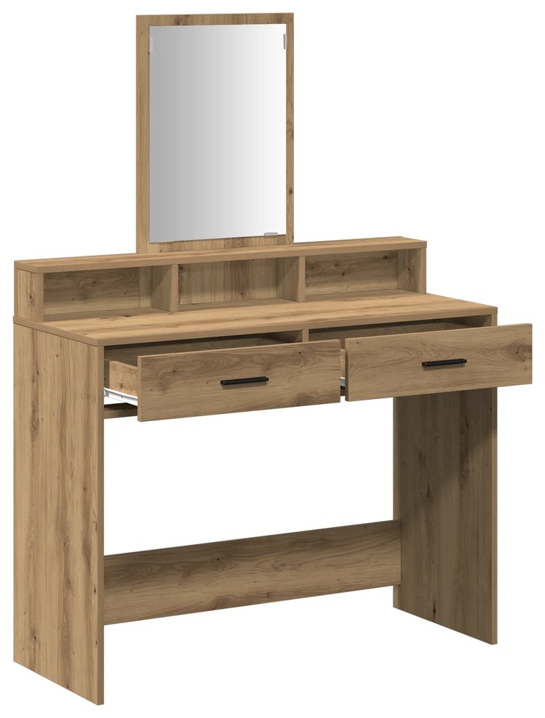 vidaXL Τουαλέτα με Συρτάρια Ξύλο Artisan 100x41x140 εκ.