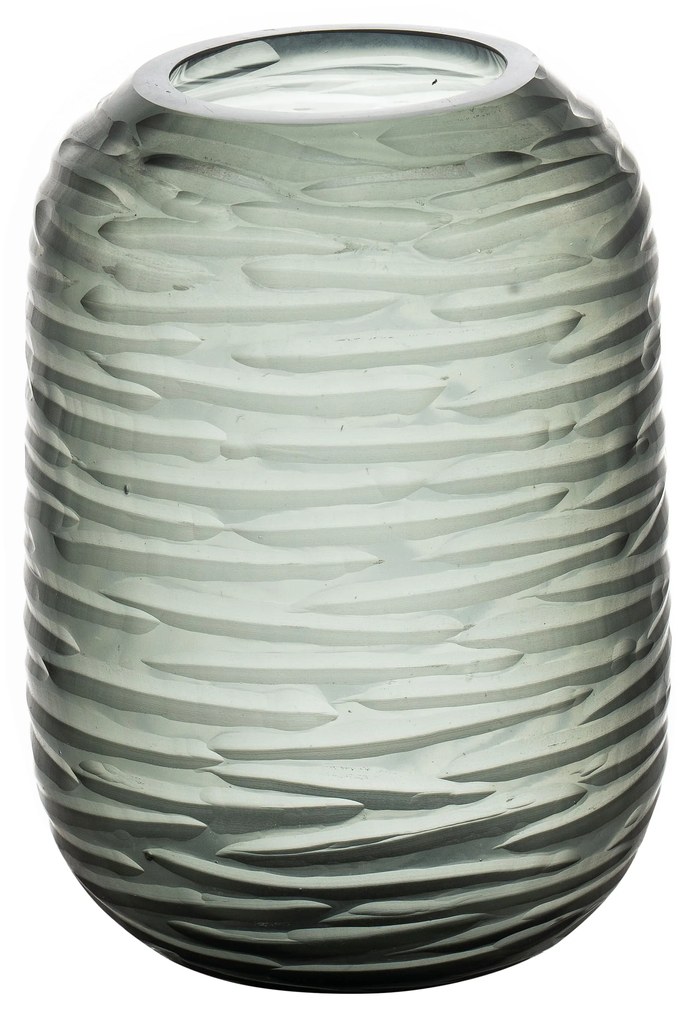 Vase DEKOCANDLE 14cm mouthblown with cutting DCGI-382-00GV