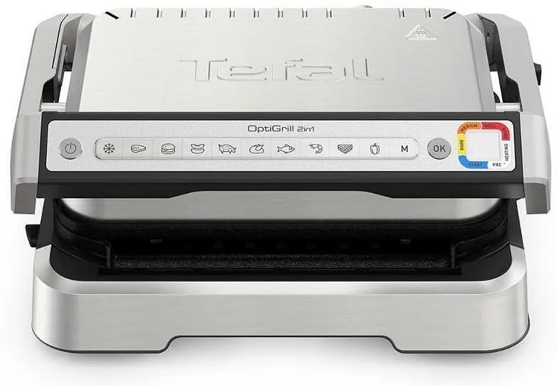Tefal GC772D30 Optigrill 2in1 Τοστιέρα Γκριλιέρα 2100W Inox