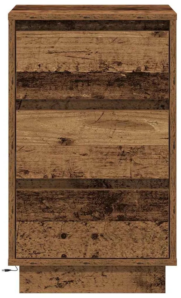vidaXL Κομοδίνο με Παλιό Ξύλο 39 x 34.5 x 65 εκ. Επεξεργασμένο ξύλο