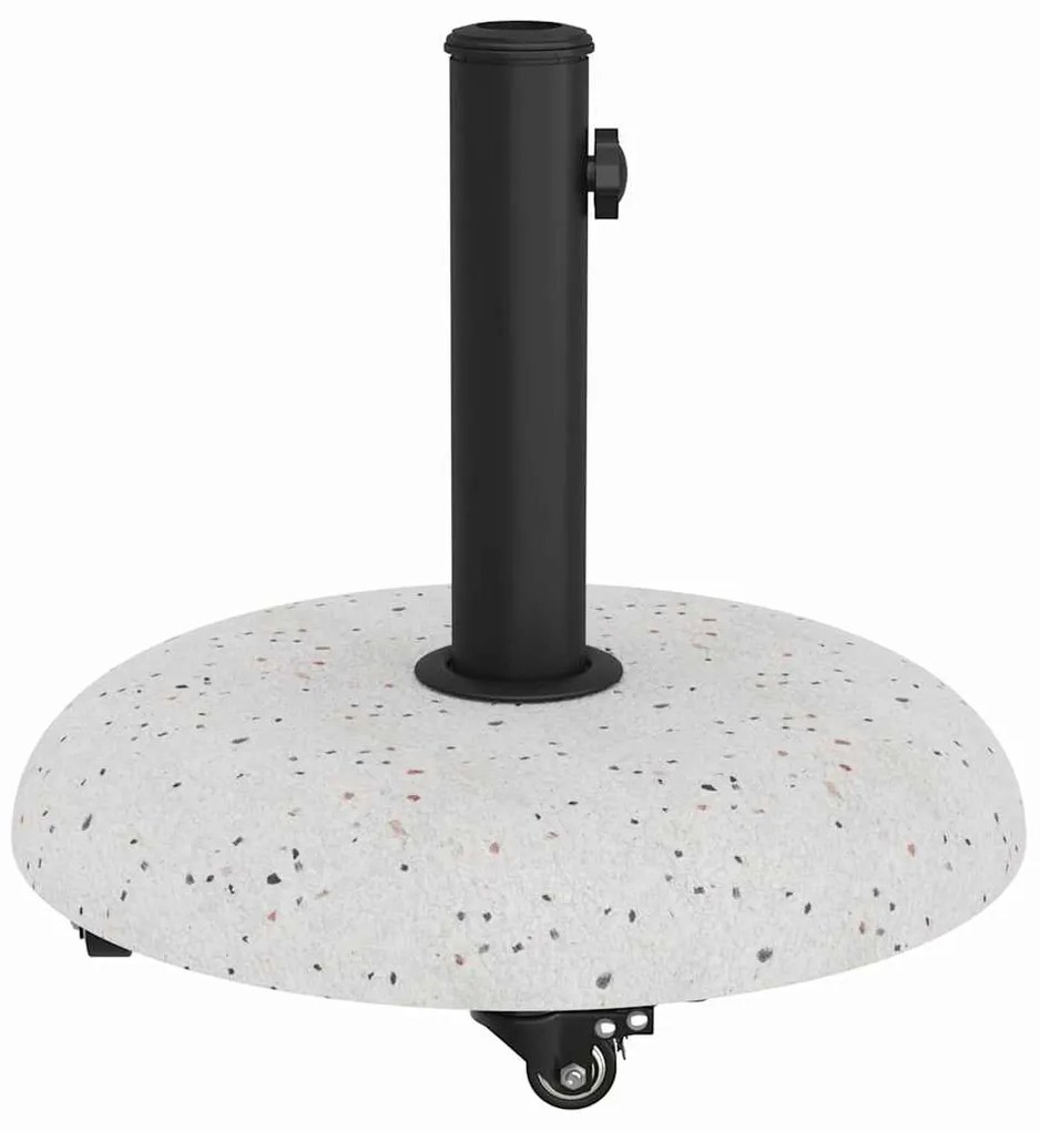 vidaXL Βάση ομπρέλας Λευκό και Μαύρο 45 x 45 x 40 cm