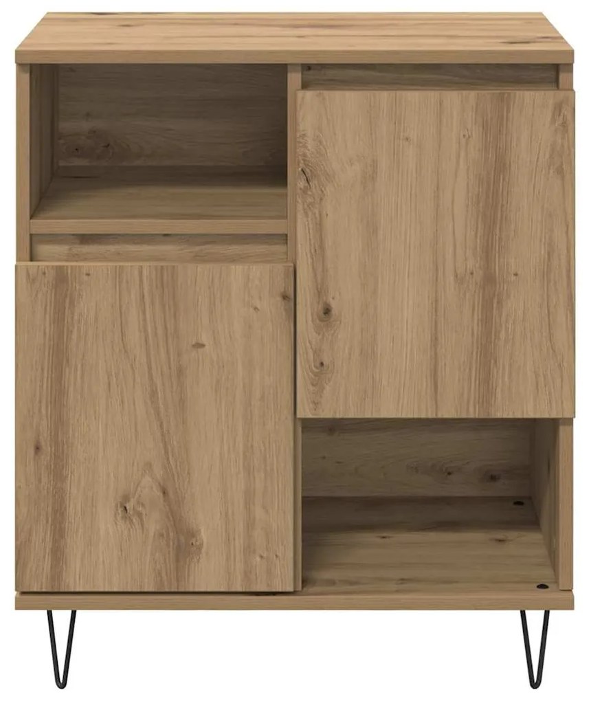vidaXL Παραδοσιακά Πλευρικά Έπιπλα 2 pcs artisan δρυς 120 x 35 x 70 εκ