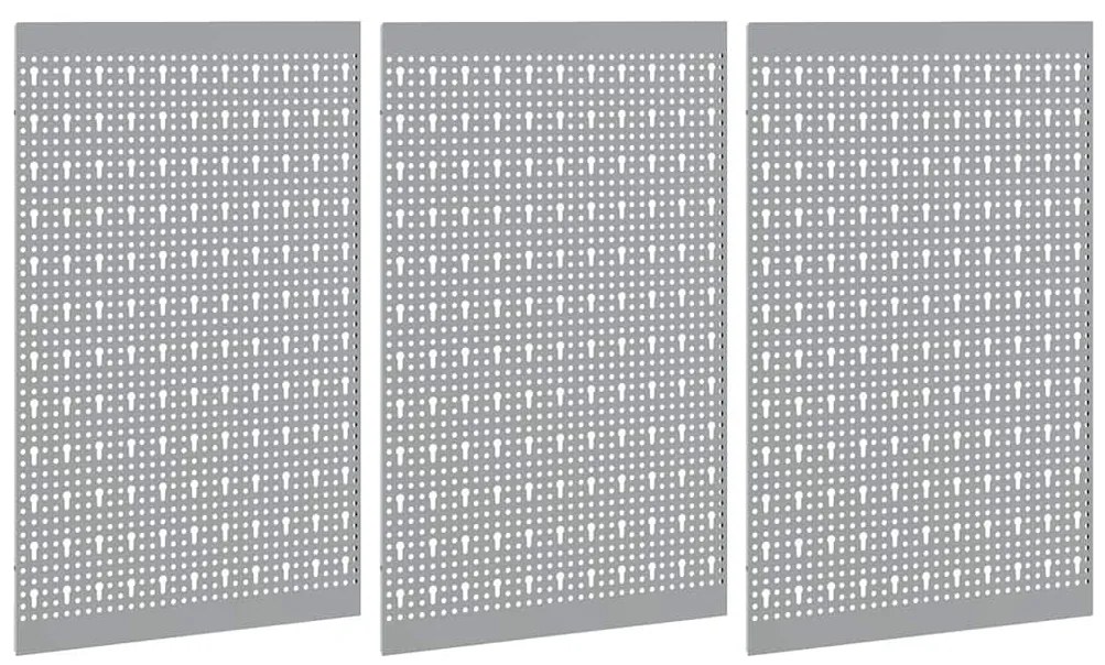 vidaXL Αποθηκευτική Παγκάκια 3 pcs Γκρι 150 x 1 x 60 εκ