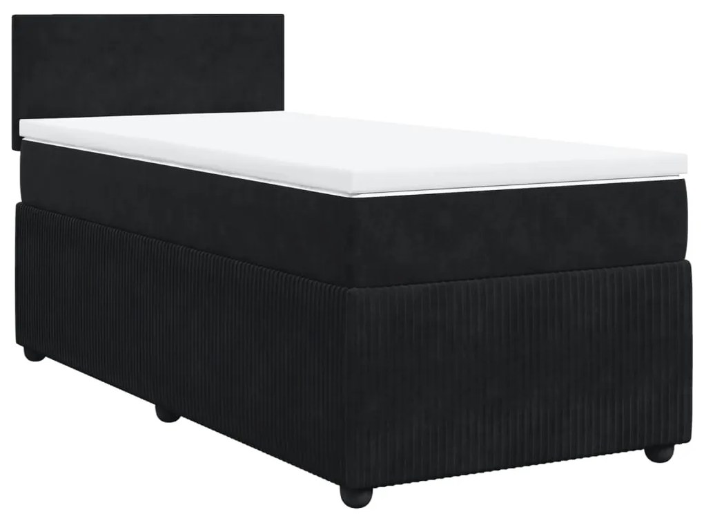 ΚΡΕΒΑΤΙ BOXSPRING ΜΕ ΣΤΡΩΜΑ ΜΑΥΡΟ 90X190 ΕΚ. ΒΕΛΟΥΔΙΝΟ 3287610