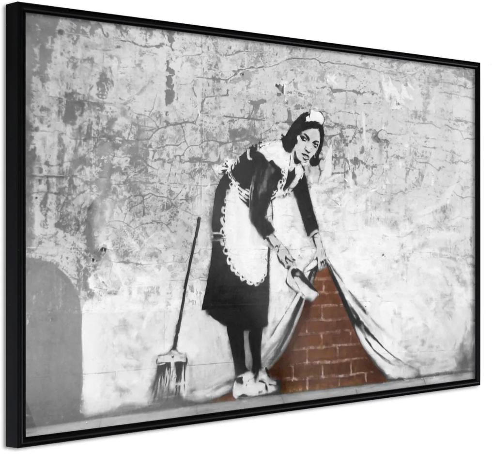 Αφίσα - Banksy: Sweep it Under the Carpet - 90x60 - Μαύρο - Χωρίς πασπαρτού
