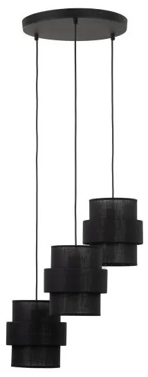 Κρεμαστό Φωτιστικό Οροφής 3xE27 15W IP20 Calisto TK Lighting-5981-Μαύρο 5981