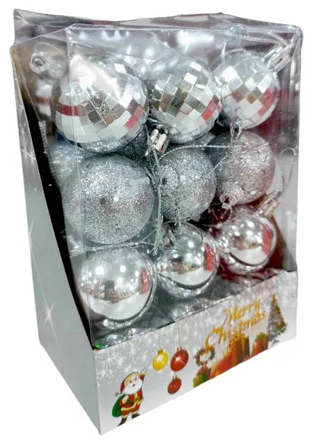 Χριστουγεννιάτικες μπάλες 24τμχ - Christmas decoration balls 24pcs