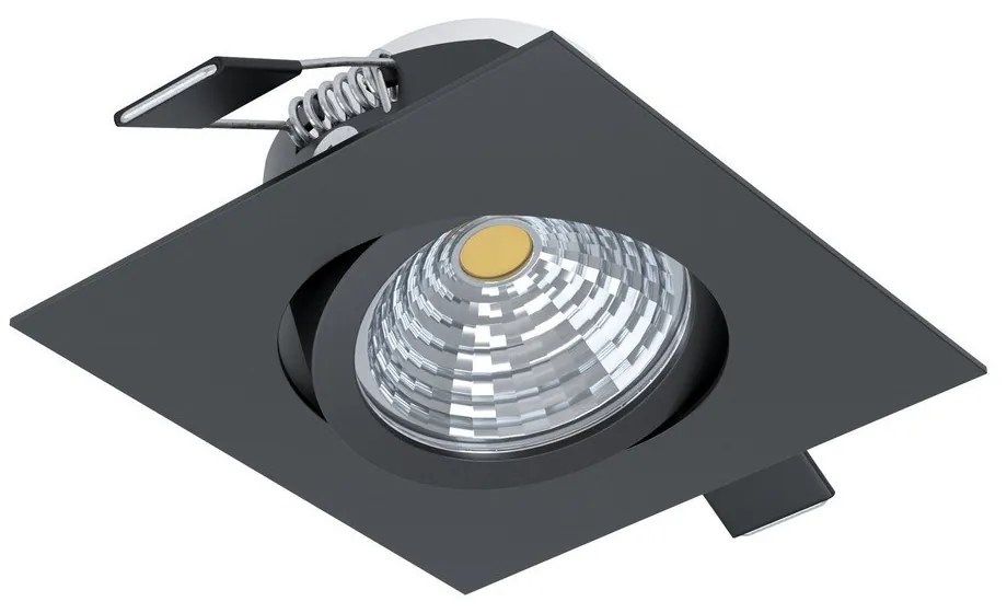 Spot Χωνευτό Saliceto 98611 Dim 2700K 380lm 8,8x8,8 Black Eglo Square