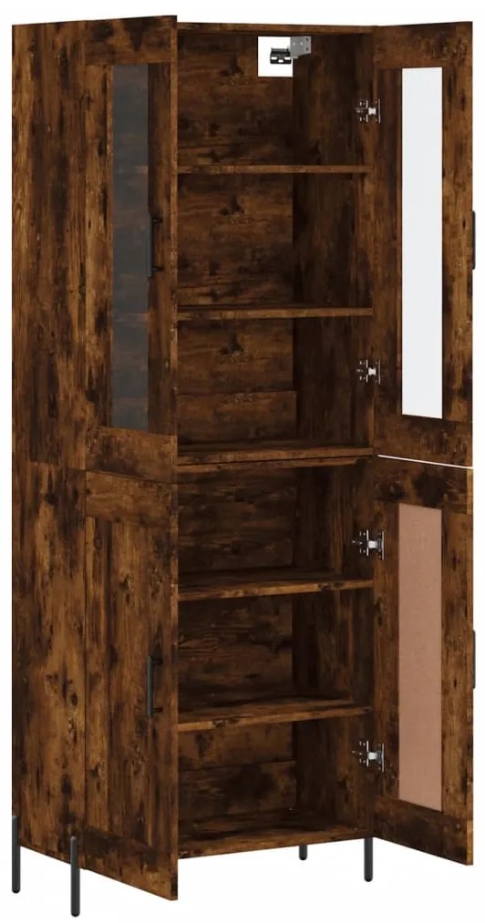 vidaXL Ντουλάπι Καπνιστή Δρυς 69,5x34x180 εκ. από Επεξεργασμένο Ξύλο