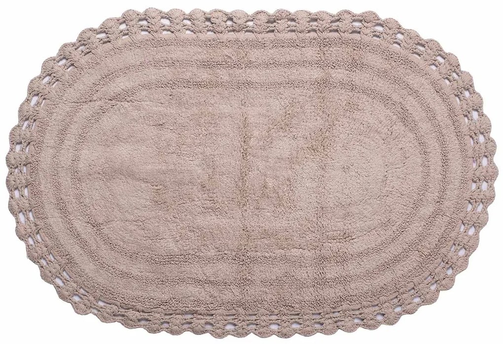 Πατάκι Μπάνιου (60x100) Silk Fashion Οβάλ Πούρου