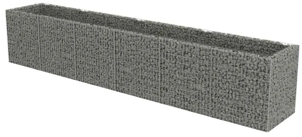 vidaXL Συρματοκιβώτιο-Γλάστρα Υπερυψωμένη 540x90x100 εκ. Γαλβ. Χάλυβας