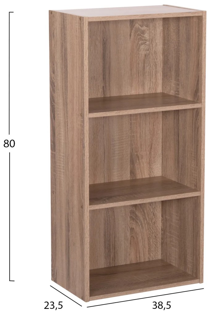 ΡΑΦΙΕΡΑ ΤΟΙΧΟΥ CUBICON HM9941.02 SONAMA OAK ΜΕΛΑΜΙΝΗ 38,5x23,5x80Υεκ. (1 Τεμμάχια)