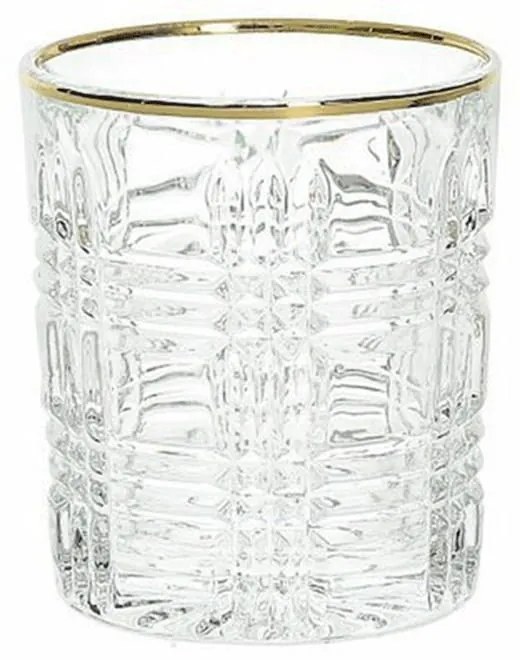 Ποτήρι Ουίσκι Emma D755727001H 270ml Clear-Gold Jaspers Tabletop Glass