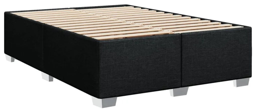 ΚΡΕΒΑΤΙ BOXSPRING ΜΕ ΣΤΡΩΜΑ ΜΑΥΡΟ 140X190 ΕΚ. ΥΦΑΣΜΑΤΙΝΟ 3290499