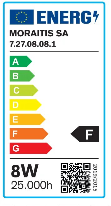 Λαμπτήρας E27 LED R63 8watt 3000Κ Θερμό Λευκό (7.27.08.08.1) - 1.5W - 20W - 7.27.08.08.1