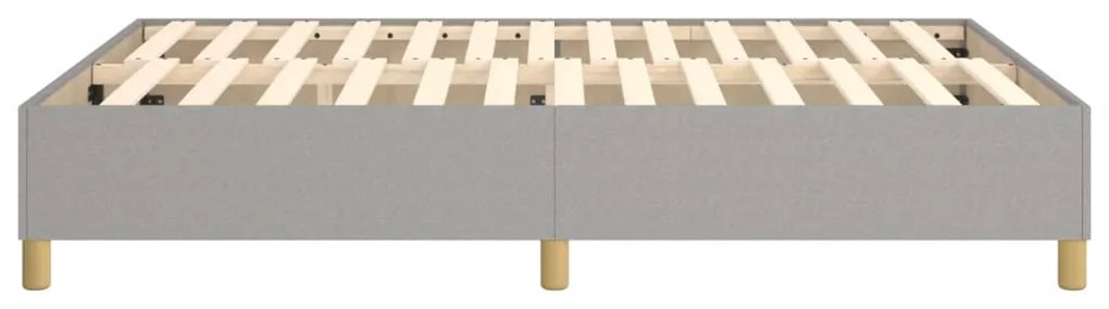 vidaXL Σκελετός Κρεβατιού με Ελατήρια Αν. Γκρι 140x190 εκ. Υφασμάτινο