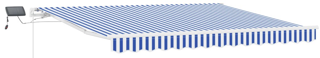 vidaXL Σκηνίτσα Αναδιπλούμενη with Μπλε και λευκό 3.5 x 2.5 m