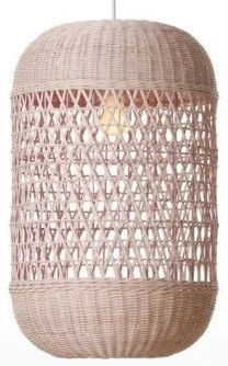 Κρεμαστό Φωτιστικό Οροφής Ε27 Rattan Φυσικό 124-01239-04 Luma Lighting-124-01239-04-Μπεζ 124-01239-04