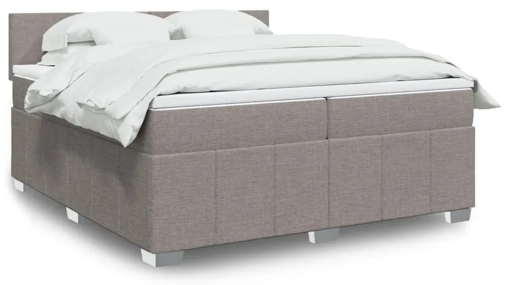 ΚΡΕΒΑΤΙ BOXSPRING ΜΕ ΣΤΡΩΜΑ TAUPE 200X200 ΕΚ. ΥΦΑΣΜΑΤΙΝΟ 3289472