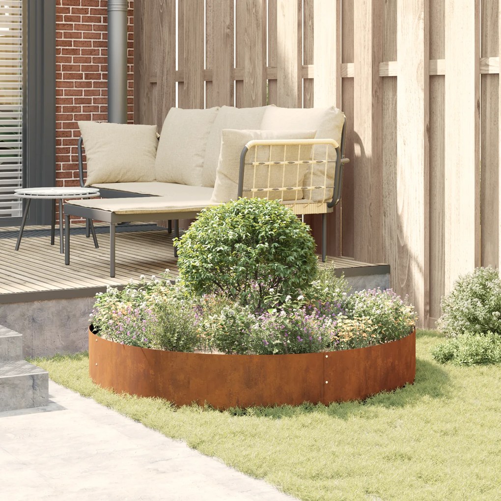 vidaXL Γλάστρες Corten Steel Corten Steel Μεγάλο Ανθεκτικό