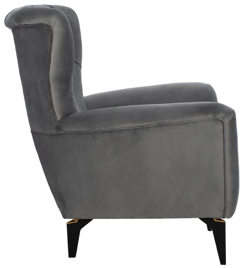 ΠΟΛΥΘΡΟΝΑ ΜΠΕΡΖΕΡΑ Τ. CHESTERFIELD ΒΕΛΟΥΔΟ ΓΚΡΙ 87x88x100 εκ. 87x88x100 εκ.