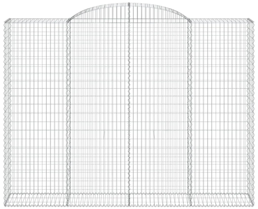 vidaXL Συρματοκιβώτια Τοξωτά 6 τεμ. 300x50x220/240 εκ. Γαλβαν. Ατσάλι