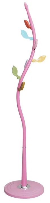WOODY Καλόγερος Μέταλλο Βαφή Ροζ  Φ 37x170cm [-Ροζ-] [-Μέταλλο-] ΕΜ191,2