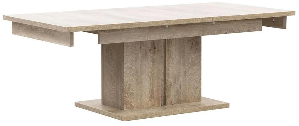 Πολυμορφικό τραπέζι σαλονιού Orlando 211, Δρυς, 52x68x114cm, Πλαστικοποιημένη μοριοσανίδα, Γωνιακό | Epipla1.gr
