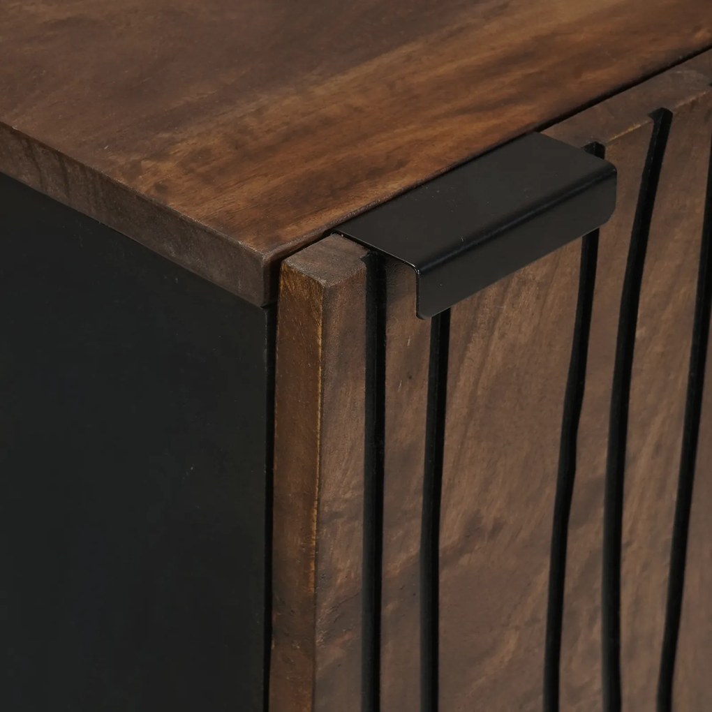 vidaXL Μπουφές 40 x 33.5 x 75 εκ - Φτιαγμένος από Στερεό Ξύλο Μάνγκο