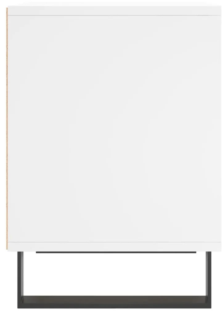 vidaXL Κομοδίνα Λευκά 2 τεμ. 40 x 35 x 50 εκ. από Επεξεργασμένο Ξύλο