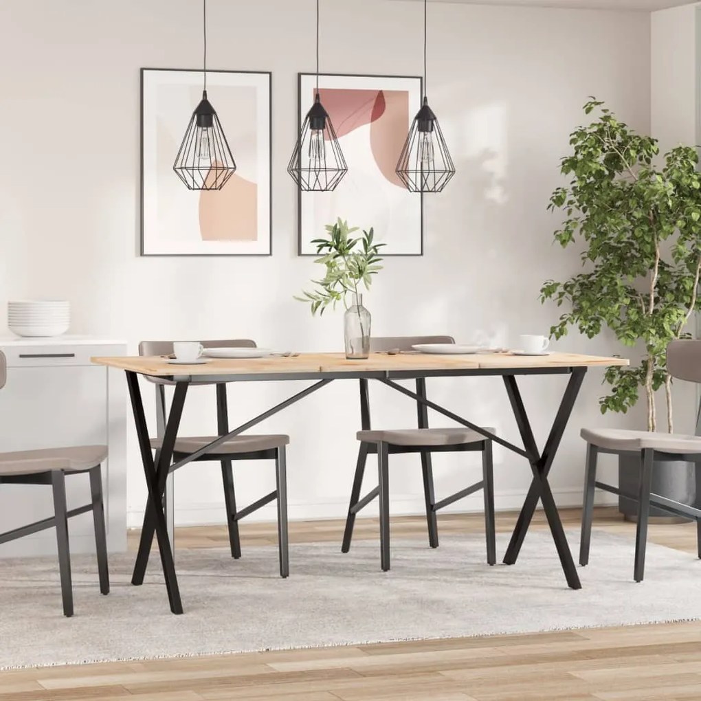 vidaXL Πόδια Τραπεζαρίας σε Σχήμα «X» 140x60x73 εκ. Ατσάλι