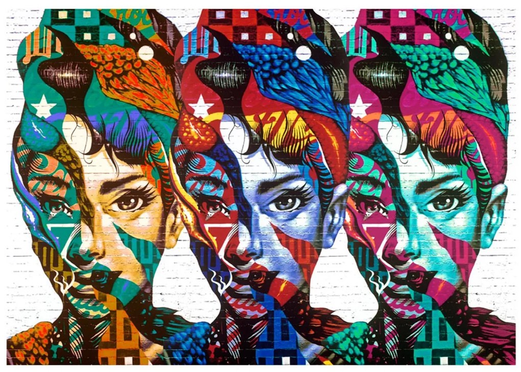 Φωτοταπετσαρία - Colorful Faces 100x70