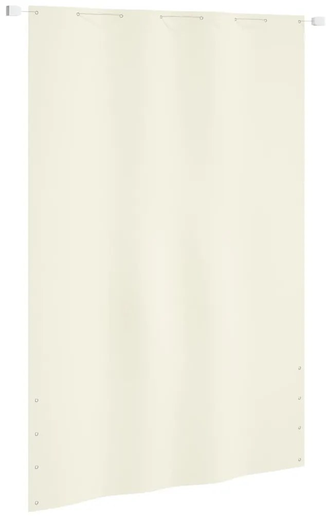 vidaXL Διαχωριστικό Βεράντας Κρεμ 160 x 240 εκ. Ύφασμα Oxford