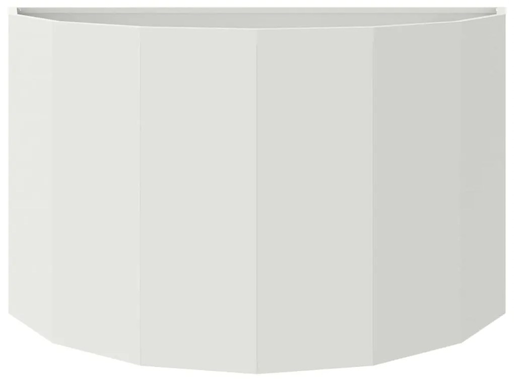 vidaXL Γλάστρα Λευκό 90 x 45 x 50 εκ. Ατσάλι