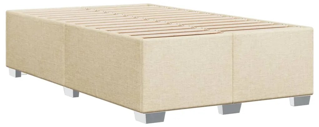 ΚΡΕΒΑΤΙ BOXSPRING ΜΕ ΣΤΡΩΜΑ ΚΡΕΜ 120X200 ΕΚ. ΥΦΑΣΜΑΤΙΝΟ 3285853