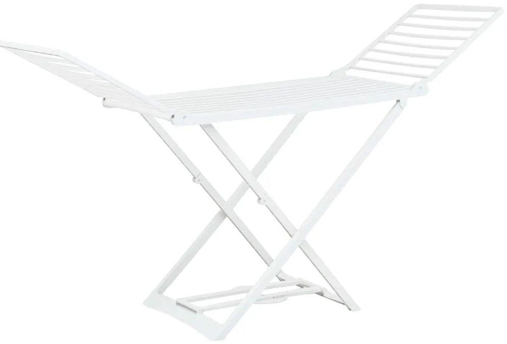 vidaXL Απλώστρα Ρούχων Πτυσσόμενη Λευκή Πλαστική