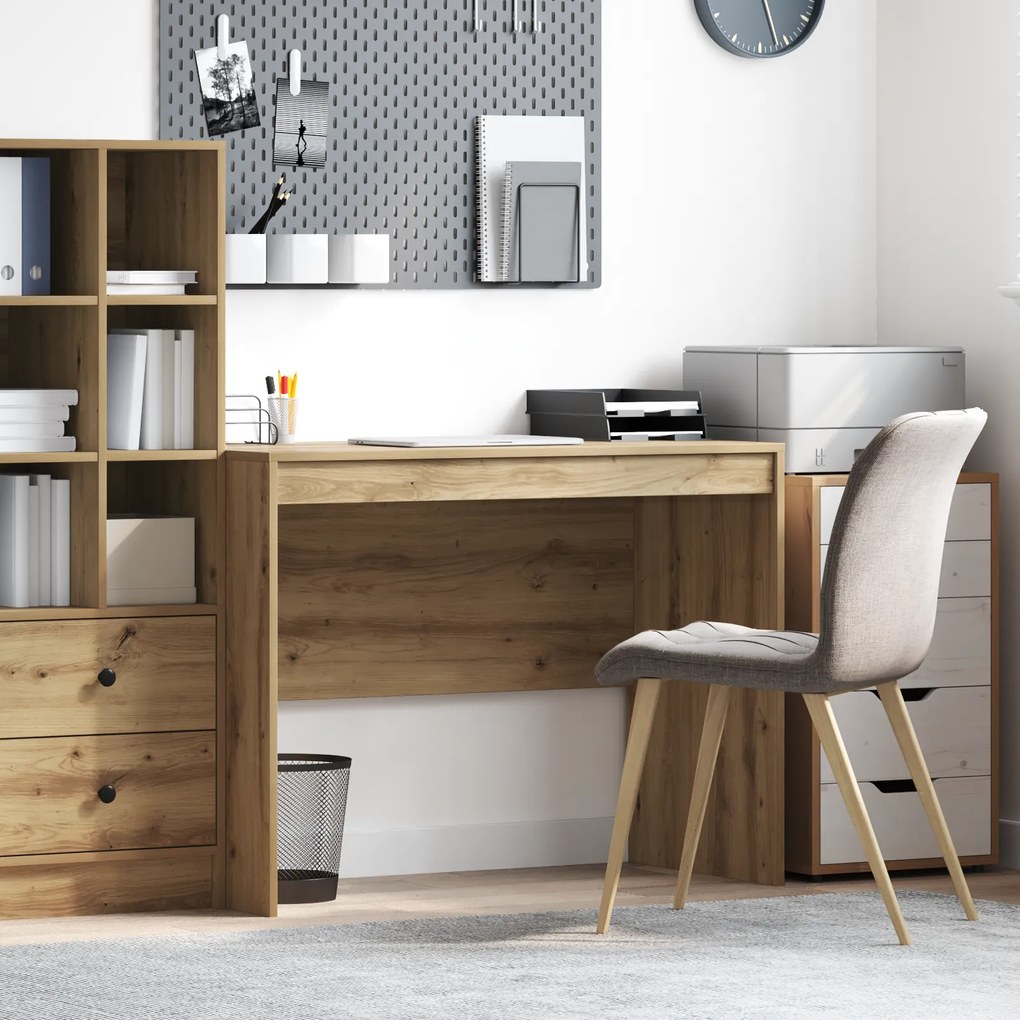 vidaXL Γραφείο Artisan Oak MDF 100 x 50 x 76 εκ. Απλό