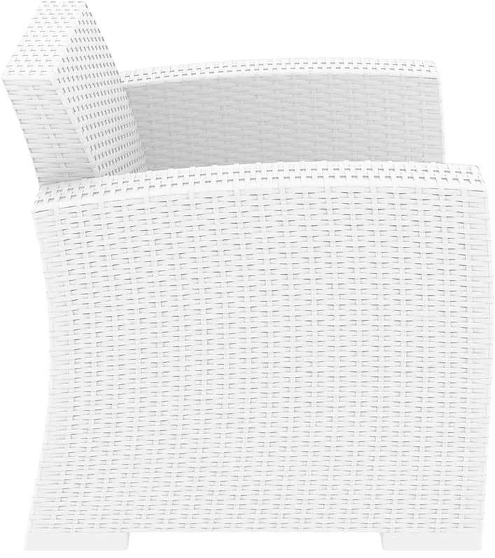 Πολυθρόνα Monaco White Πολυπροπυλενίου 82X79X79εκ.