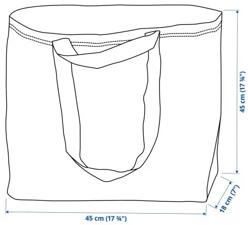 SÄCKKÄRRA τσάντα αγορών, 18x45x45 cm/36 l 605.729.54