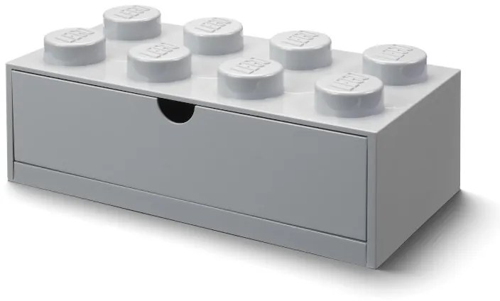 Κουτί αποθήκευσης LEGO®ορθογώνιο μεγάλο γκρι συρταρωτό 31,6x15,8 x11,3cm