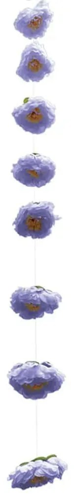 Τεχνητή Γιρλάντα Παιώνια 00-23838-20-5 22x180cm Lilac Marhome Ύφασμα,Πλαστικό