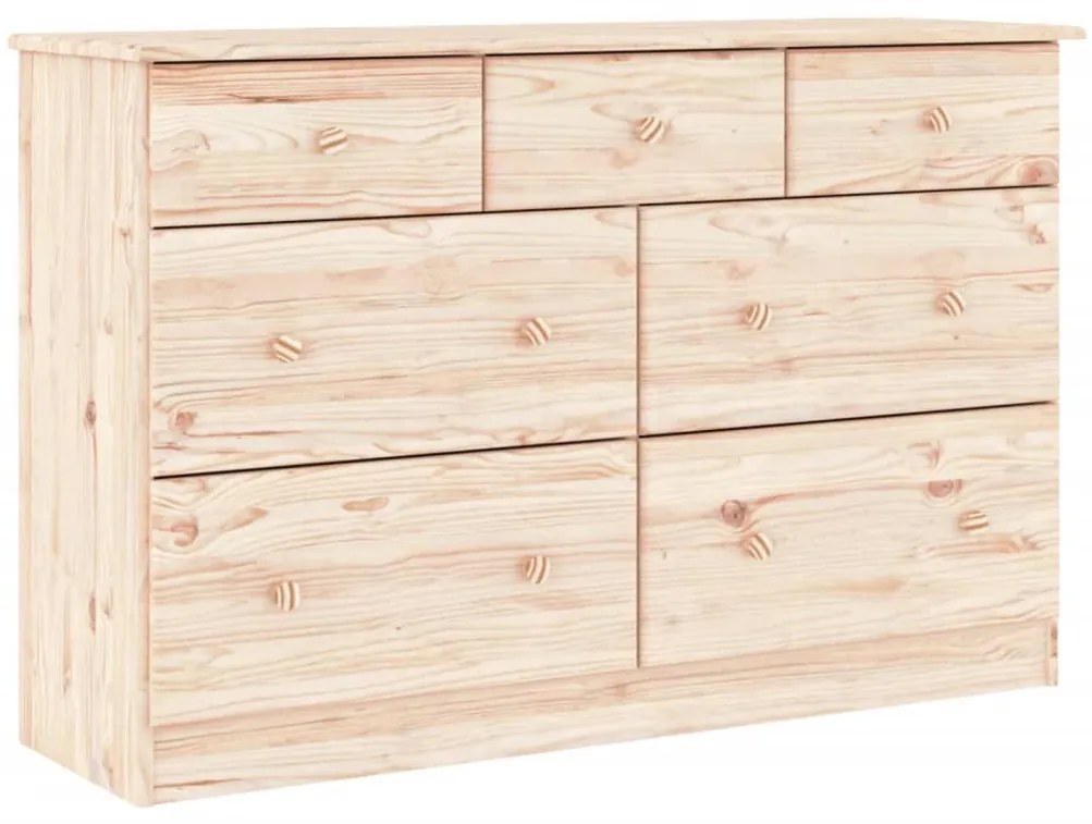 vidaXL Συρταριέρα ALTA 112 x 35 x 73 εκ. από Μασίφ Ξύλο Πεύκου
