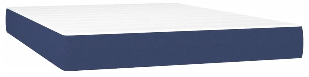 ΚΡΕΒΑΤΙ BOXSPRING ΜΕ ΣΤΡΩΜΑ ΜΠΛΕ 140X190 ΕΚ. ΥΦΑΣΜΑΤΙΝΟ 3142095