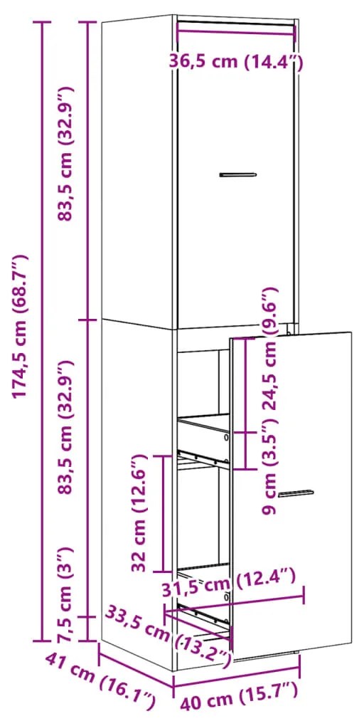 ΣΥΡΤΑΡΙΕΡΑ ΓΕΝΙΚΗΣ ΧΡΗΣΗΣ ΓΚΡΙ ΣΚΥΡ. 40X41X174,5 ΕΚ. ΕΠΕΞ. ΞΥΛΟ 3309648