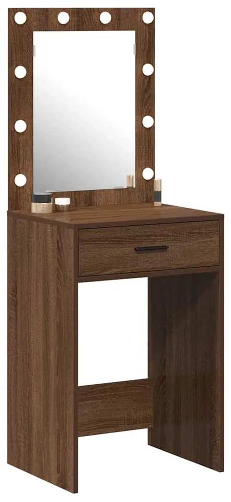 vidaXL Κομοδίνο Καφέ δρυς 50 x 41 x 135 εκ Επεξεργασμένο ξύλο